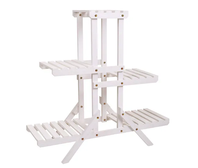 Estanteria KIT escalera de 2 estantes de madera de abeto de 70x27x77 cm