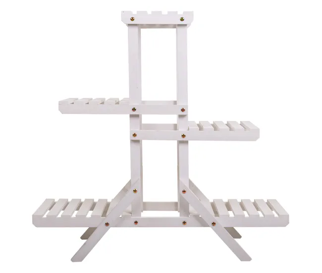 Estanteria KIT escalera de 2 estantes de madera de abeto de 70x27x77 cm