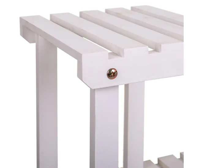 Estanteria KIT escalera de 2 estantes de madera de abeto de 70x27x77 cm