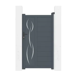 Jardineras de Terracota Esmaltada Puerta de jardín life 1m h.180cm + kit de inversión de apertura