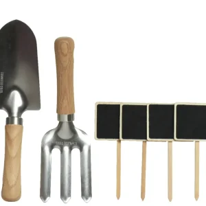 Kit de Herramientas para Huerto de Acero y Madera