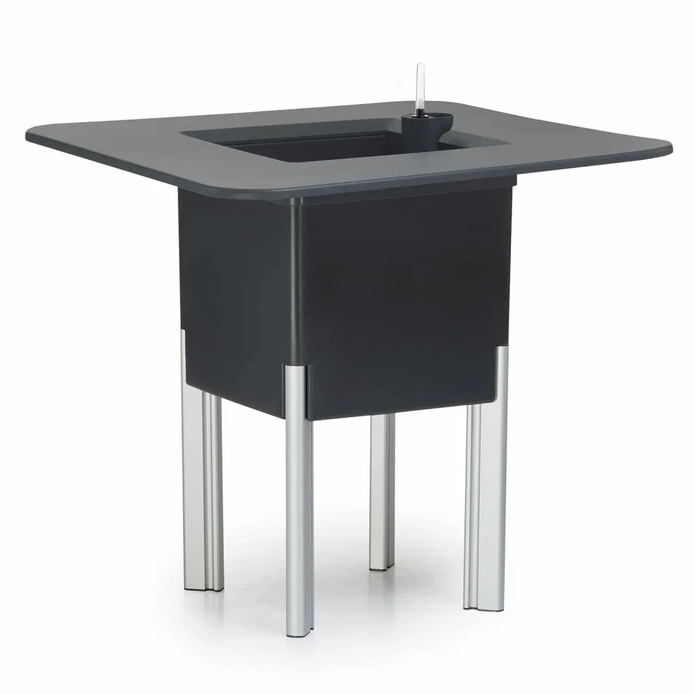 Kit mondum mediterráneo 75ca: jardinera personalizable cuadrada antracita 75 h pat