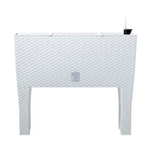 Maceta Biodegradable de Fibra Maceta alta 72 L Prosperplast Rato case high de plástico en color Blanco, 65 (alto) x 80 amp...