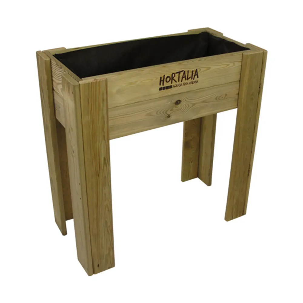 Mesa de huerto elevada de madera para Cultivo de Hierbas