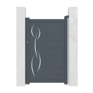 Pack puerta de jardín life 1m h.160cm + kit de inversión de apertura con Certificado de Material Reciclado