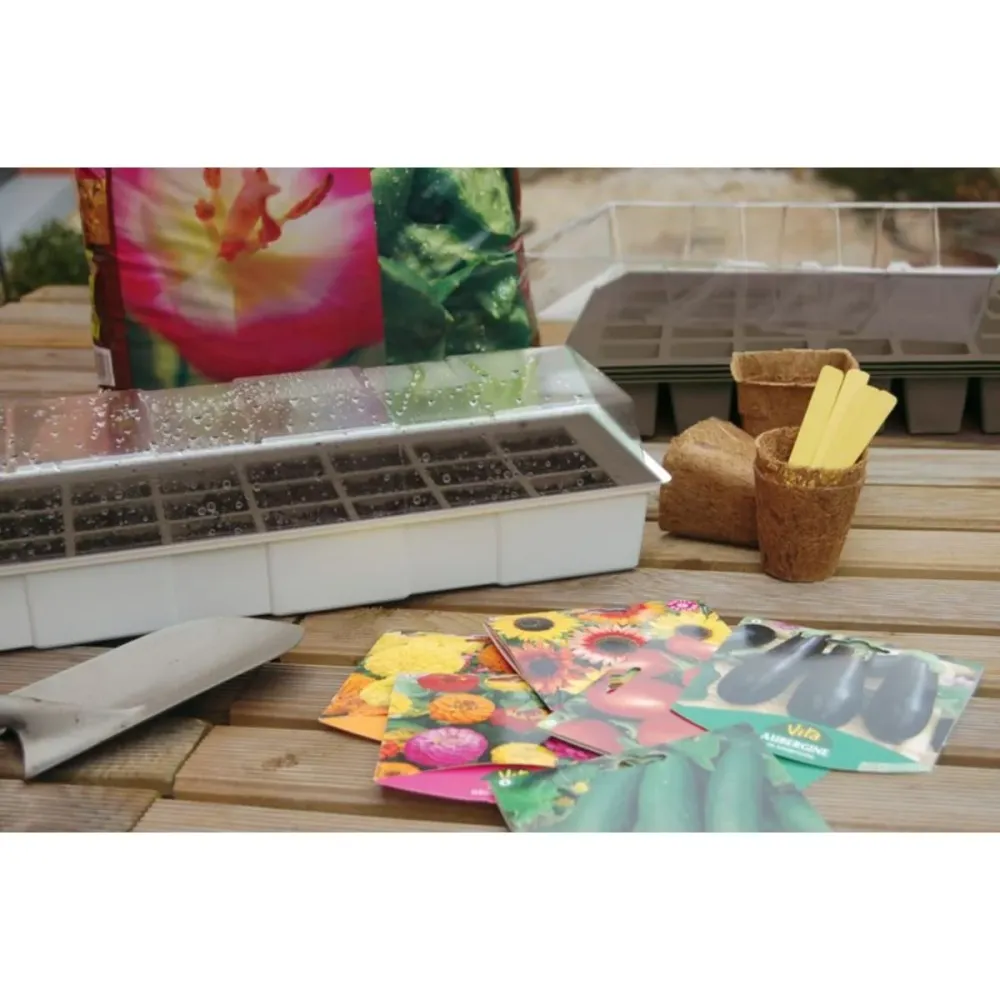 Pequeño invernadero repisa ventana Kit Windows Nortene 49x15,5 cm