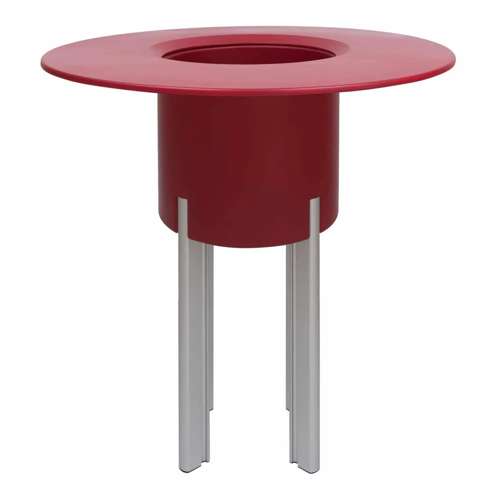 Premium de Alta Calidad Kit mediterraneo 95rr: jardinera configurable redonda roja 95h patas aluminio co