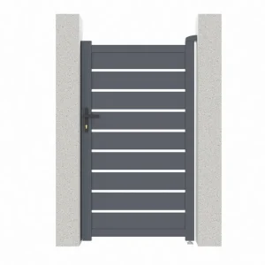 Puerta de jardín vogel 1m h.180cm + kit de inversión de apertura | Drenaje Mejorado |