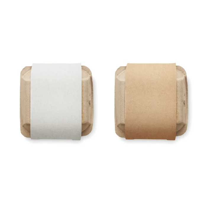 Set de 4 Macetas de Terracota Presentados en una Huevera de Cartón para Configurar Made Europe en Color Terracota
