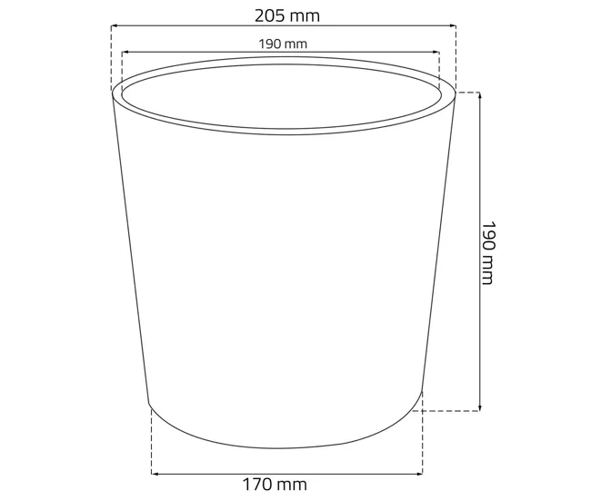 Sistema de Jardín Vertical Modular Maceta Redonda 4,7 Litros Rato Con Cubilete Para Plantar En Color Blanco 20 X 20 X 19 Cm