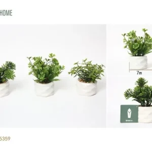Sistema de Jardín Vertical Modular Paquete de tres macetas artificiales de cerámica de la serie de césped compacto de 7 x...