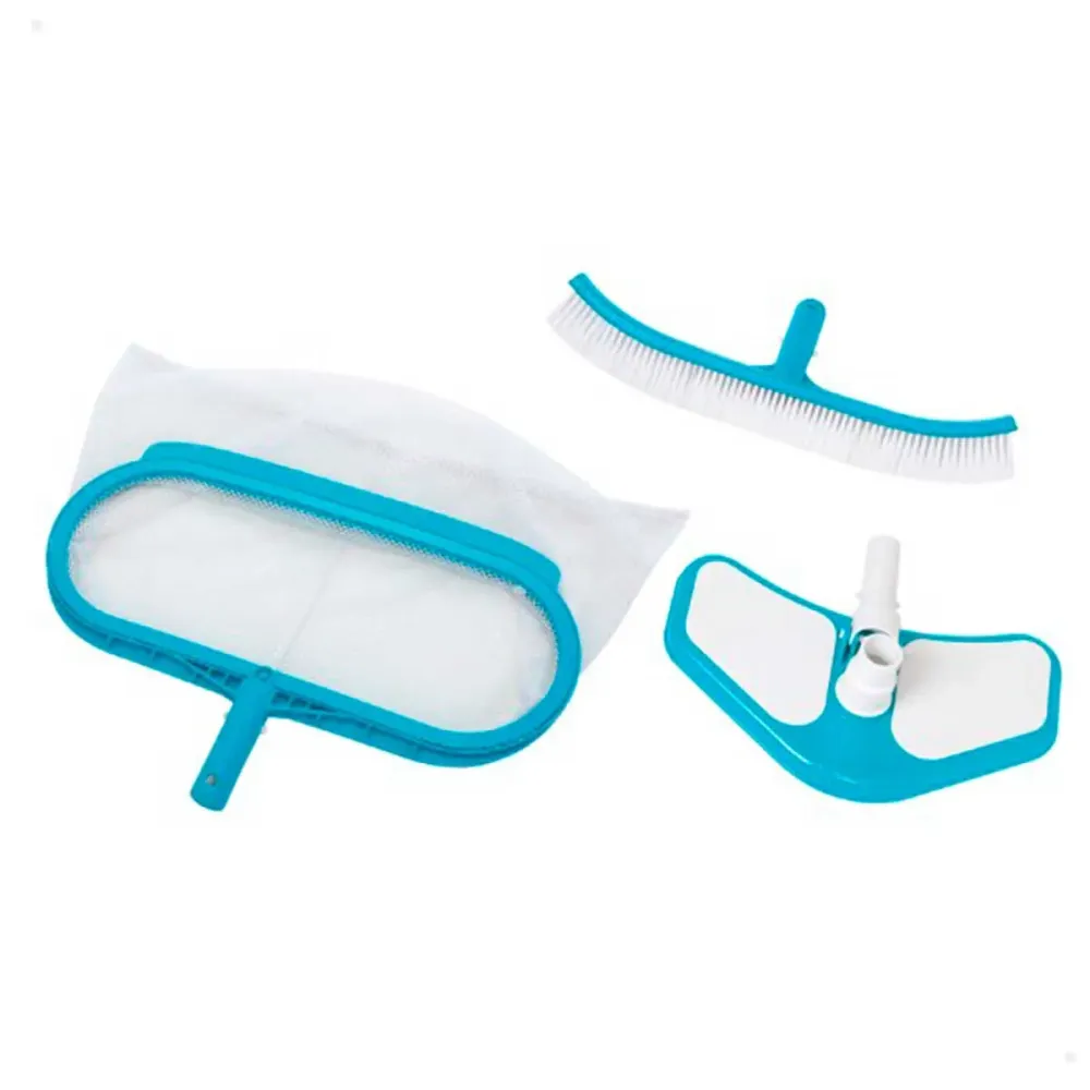 Kit de limpieza de piscina Krystal Cristalino Intex 3 accesorios azul
