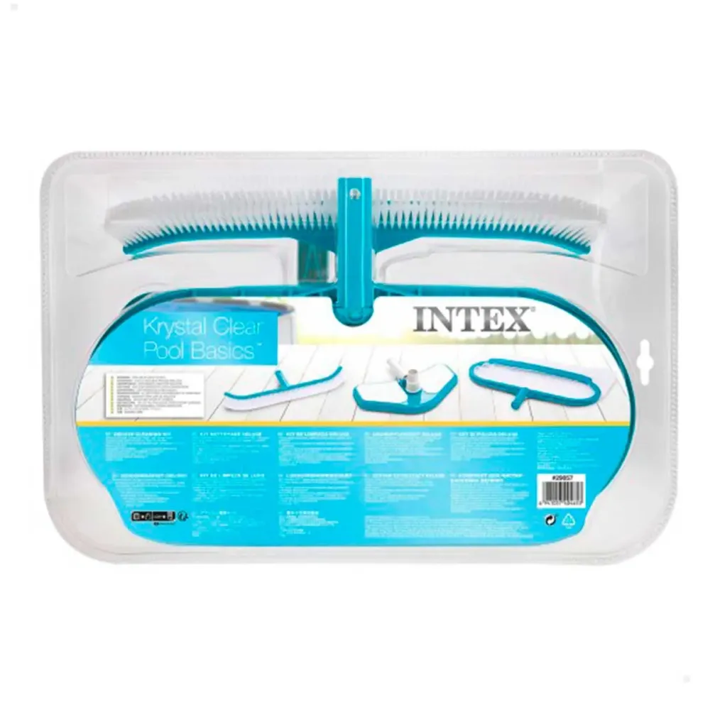 Kit de limpieza de piscina Krystal Cristalino Intex 3 accesorios azul