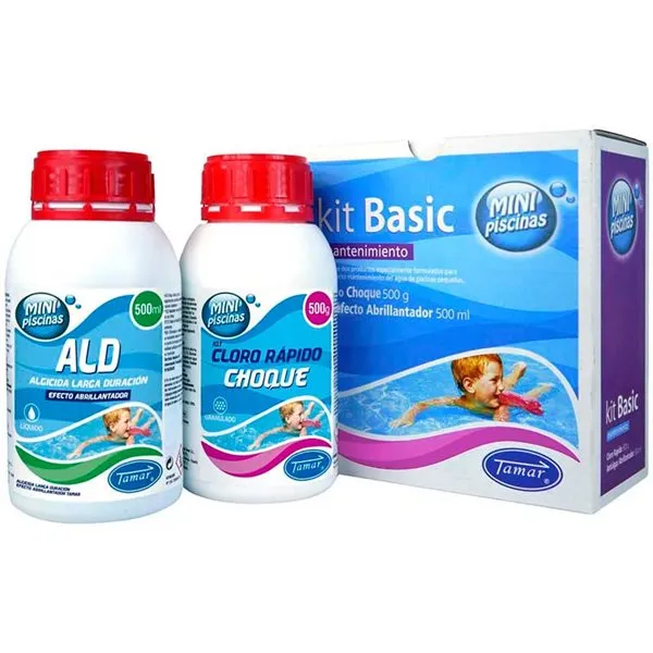 Kit para mantenimiento de piscinas Tamar cloro+algicida de Accion Rapida