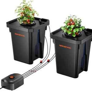 Profesional Certificado Sistema Hidropónico DWC Spider Farmer con Multirriego Insuperable – Kit de 2 Cubetas de 7 Galones...