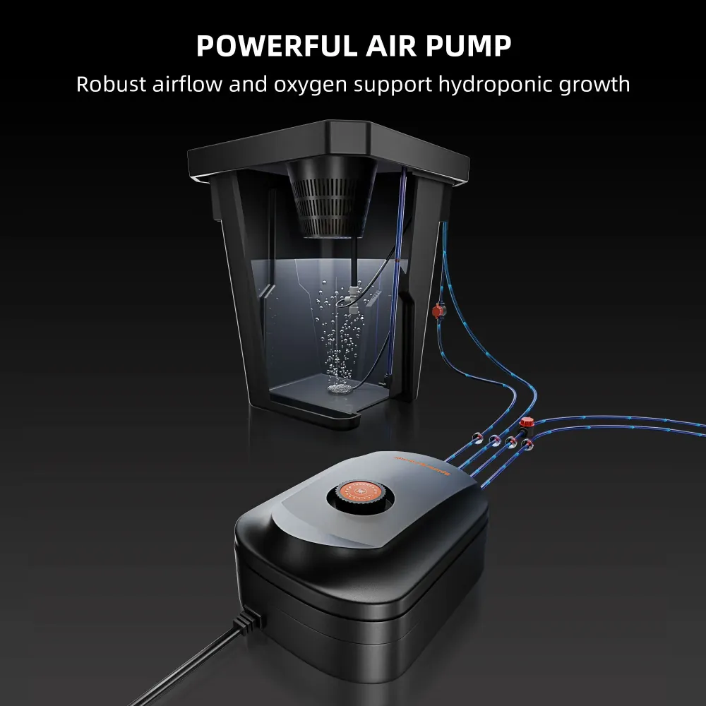 Sistema Hidropónico DWC Spider Farmer con Multirriego – Kit de 4 Cubetas de 7 Galones con Bomba de Aire de 15W para Cultiv...