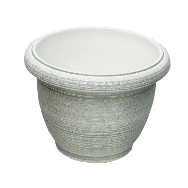 Comedero para Peces Macetero Little Garden Deco Painting 33 x 25 cm blanco