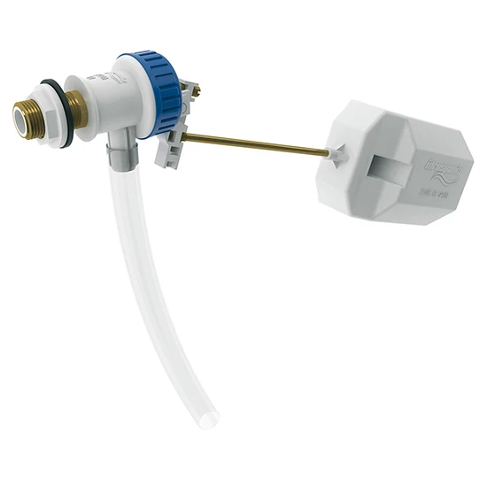 Flotador Lateral para Baño Cisterna Modelo Lina | Casquillo de Latón de 3/8" Resistente al Agua Salada