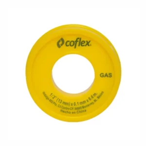 Skimmer de Superficie Cinta Teflón Selladora para Gas Amarilla de 1/2" x 6.6 m Coflex WTG12-60