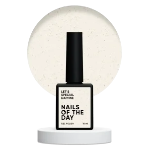 Skimmer de Superficie NAILSOFTHEDAY Let’s special Daphne — esmalte semipermanente lechoso con brillo dorado, 10 ml