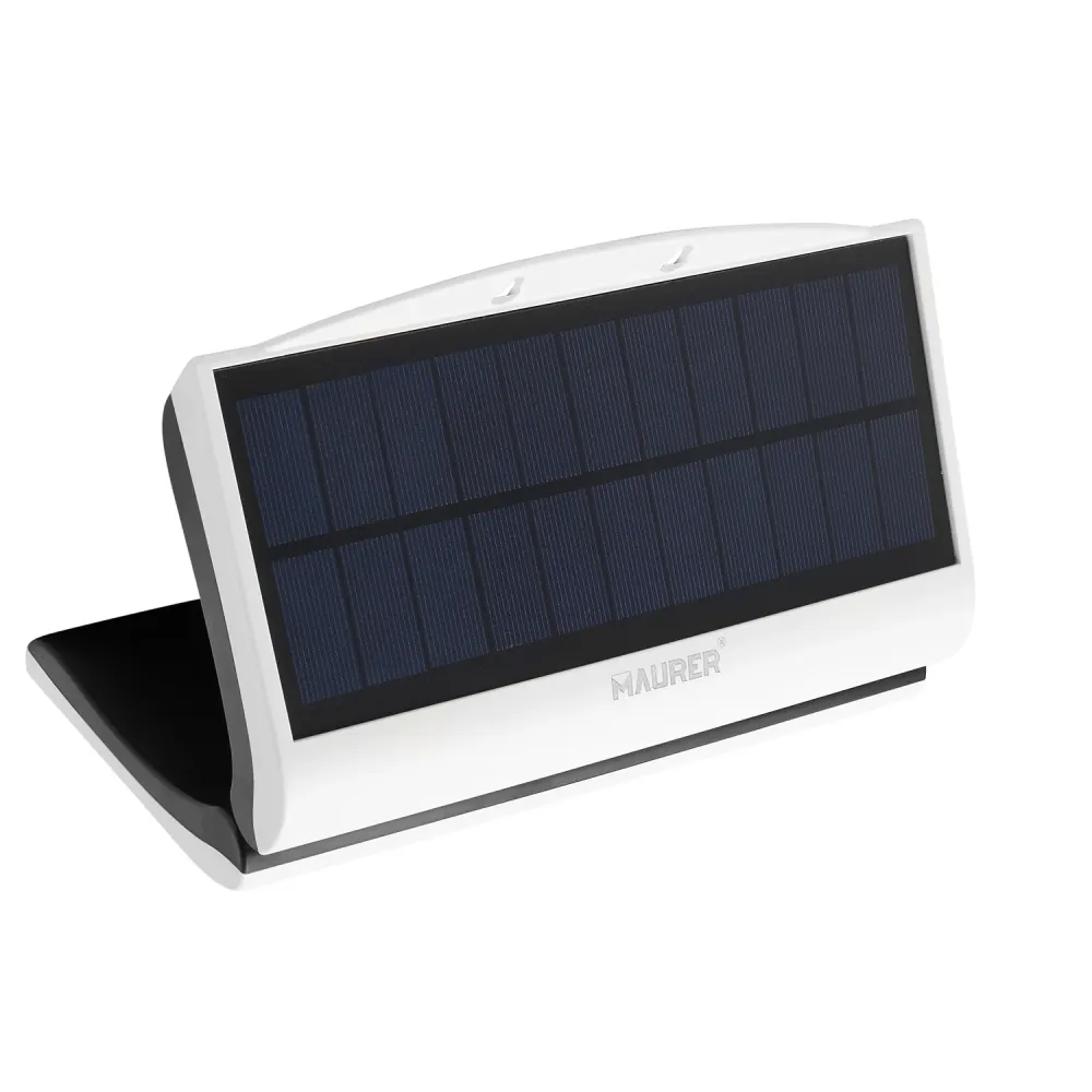 Aplique / Lampara Solar Led Jardin Blanca Con Sensor de Movimiento y Crepuscular. IP44 Urban Jungle