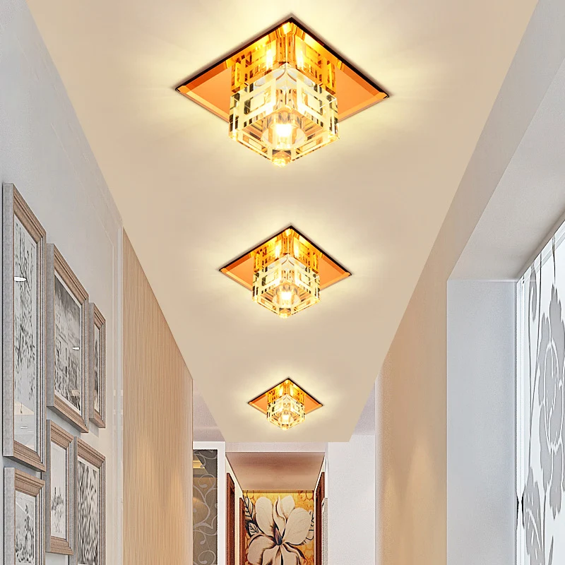 Certificado para Cultivo Interior Lampada da incasso per portico forma di cubo forma di soffitto modernista cristallo tras...