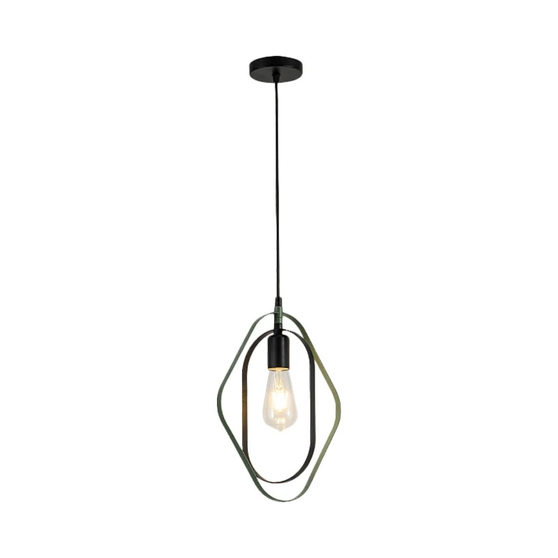 Certificado para Cultivo Interior Lampada sospensione girevole con geometria nordica Plafoniera metallo 1 luce vari colori