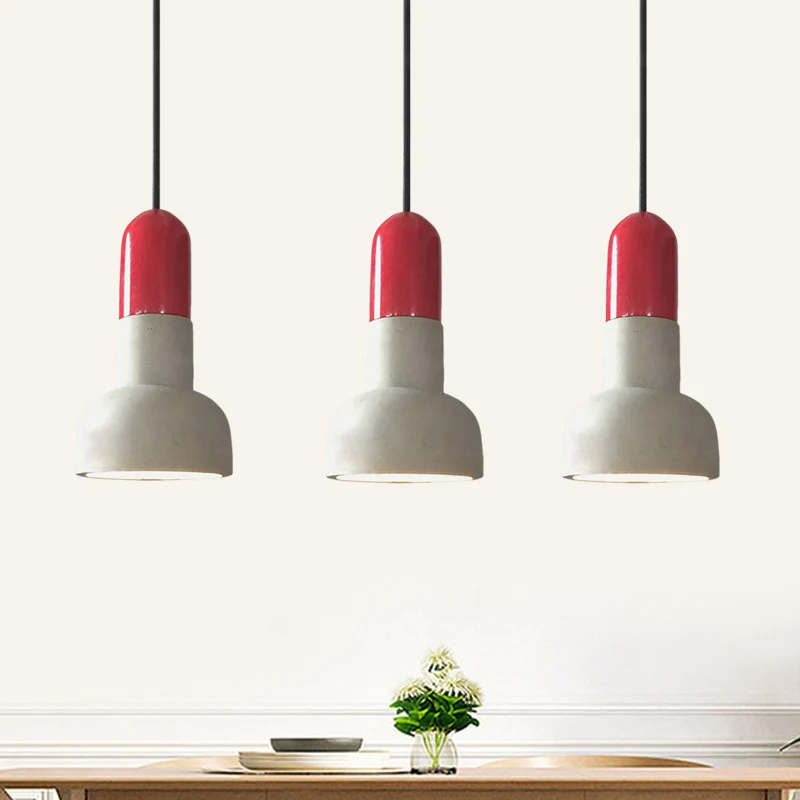 Certificado para Cultivo Interior Lámpara colgante de restaurante tipo cúpula Cemento industrial 1 Lámpara de techo gris o...