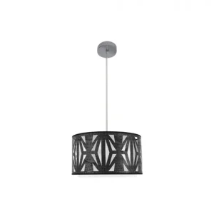 colgante metal color cromo serie katerina 40cm