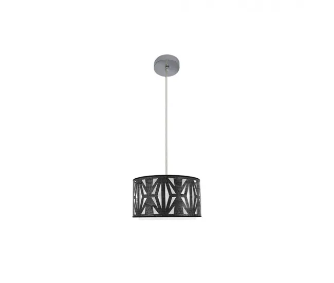 colgante metálico color cromo serie katerina 30cm | Kit Completo de Instalación