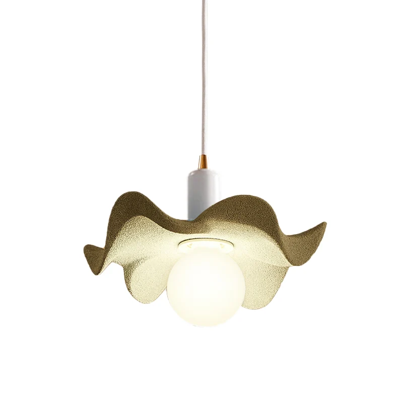 Estante de Cultivo Lampada sospensione floreale stile Macaron Lampada sospensione luce singola resina per cameretta