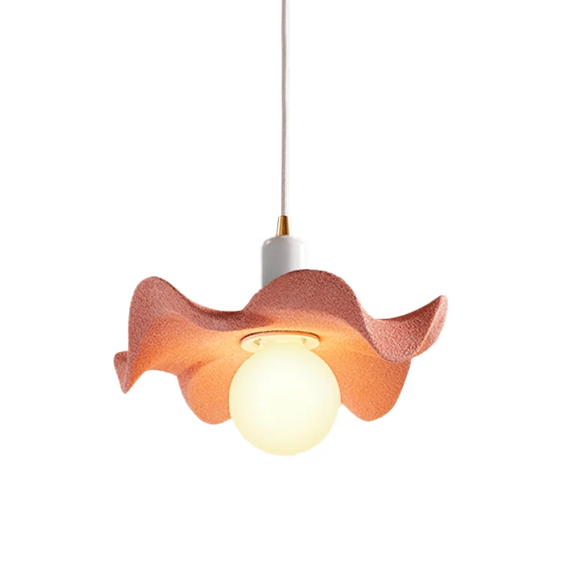 Estante de Cultivo Lampada sospensione floreale stile Macaron Lampada sospensione luce singola resina per cameretta