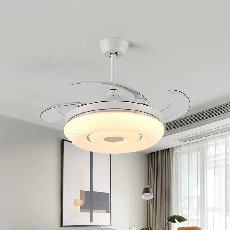 Estante de Cultivo Lámpara colgante circular blanca de 42 pulgadas de ancho, iluminación LED moderna de metálico para come...