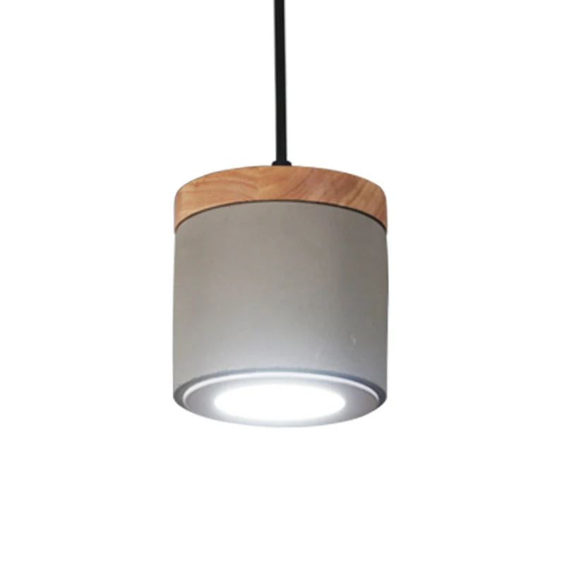 Humidificador para Plantas Lampada sospensione cilindrica per sala da pranzo cemento anticato, LED grigio, luce calda/bianca