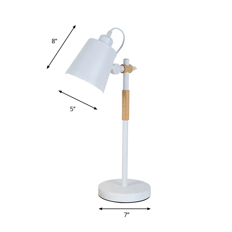 Kit de Herramientas Mini Lampada da scrivania girevole metallo con secchio, sala studio, 1 lampada da lettura stile Macaron