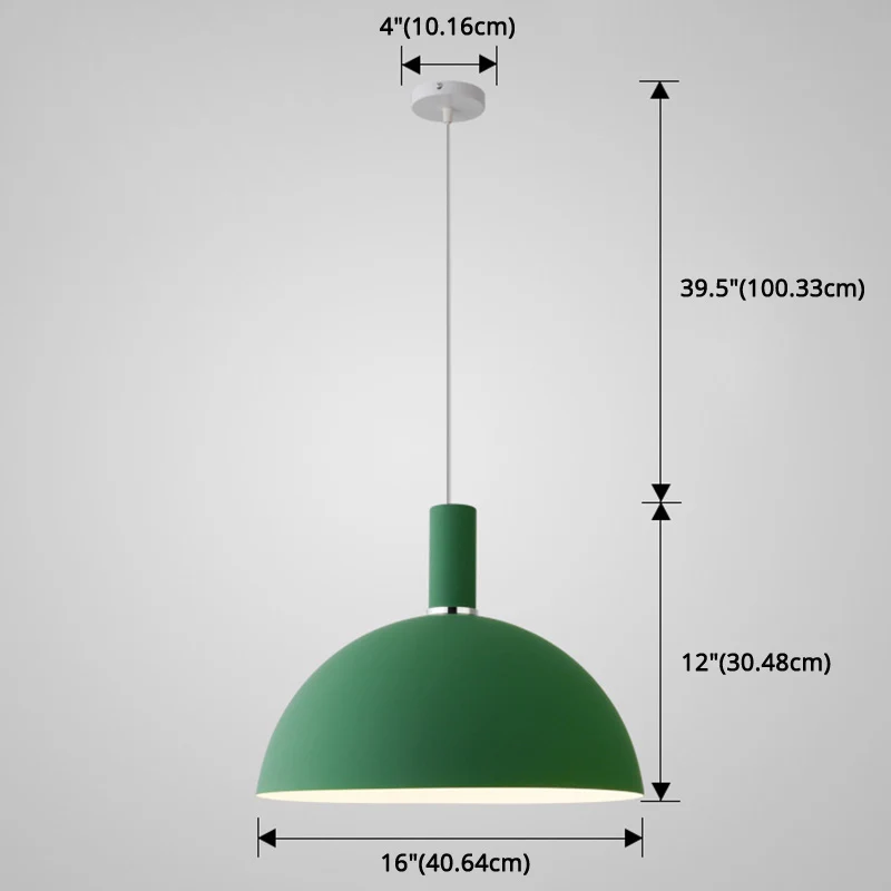 Kit de Herramientas Mini Lampada sospensione soffitto emisferica metallo stile nordico 1 luce per ristorante