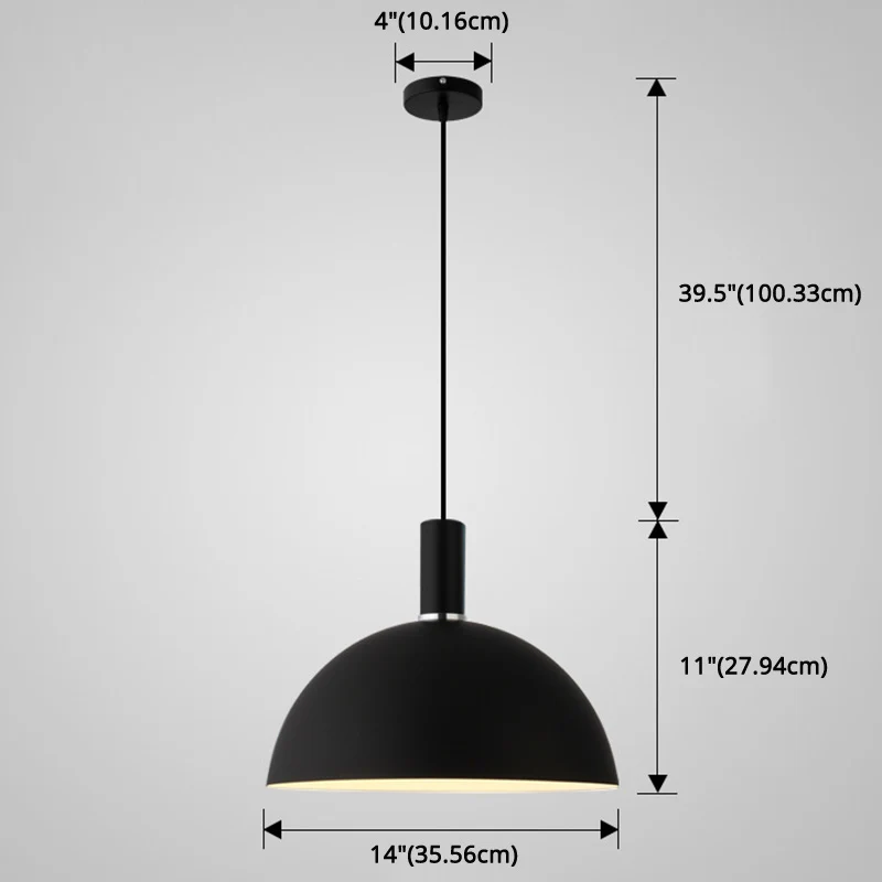 Kit de Herramientas Mini Lampada sospensione soffitto emisferica metallo stile nordico 1 luce per ristorante