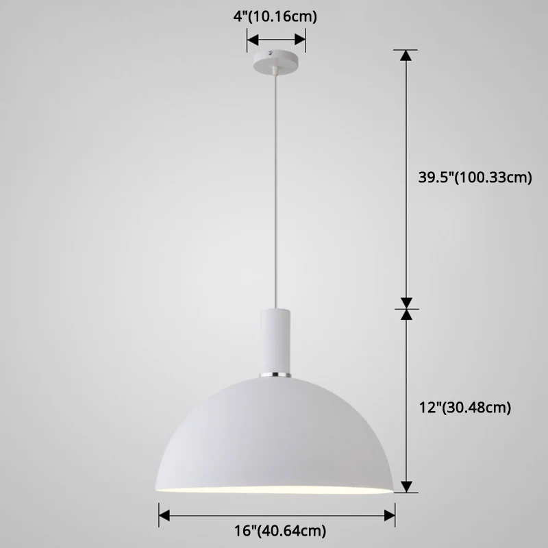 Kit de Herramientas Mini Lampada sospensione soffitto emisferica metallo stile nordico 1 luce per ristorante