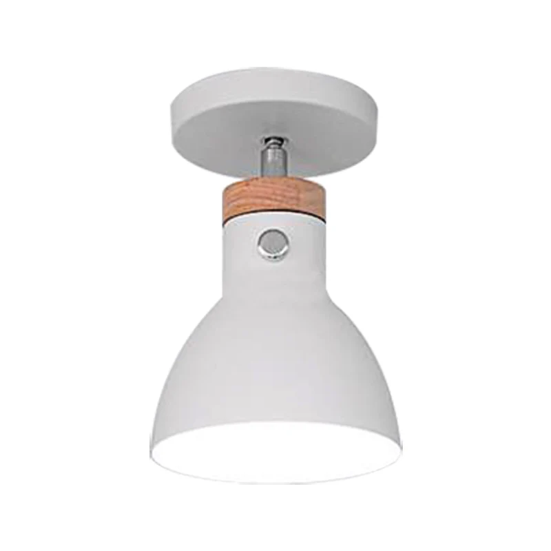 Lampada da semi-incasso verde/bianco/grigio con paralume metallo nordico 1 lampadina plafoniera da semi-incasso per intern...