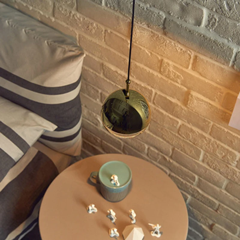 Lampada sospensione globo LED moderna e semplice di design, reducido lampada sospensione cristallo trasparente