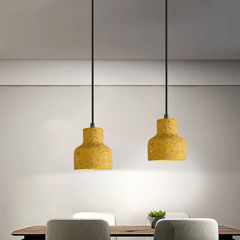 Lampada sospensione Terrazzo nera/rossa/rosa bottiglia 1 lampadina illuminazione nordica sospensione sopra il tavolo da pr...