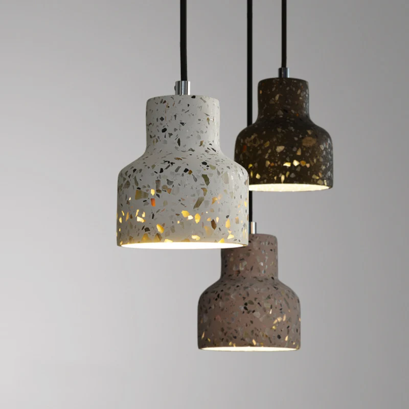 Lampada sospensione Terrazzo nera/rossa/rosa bottiglia 1 lampadina illuminazione nordica sospensione sopra il tavolo da pr...