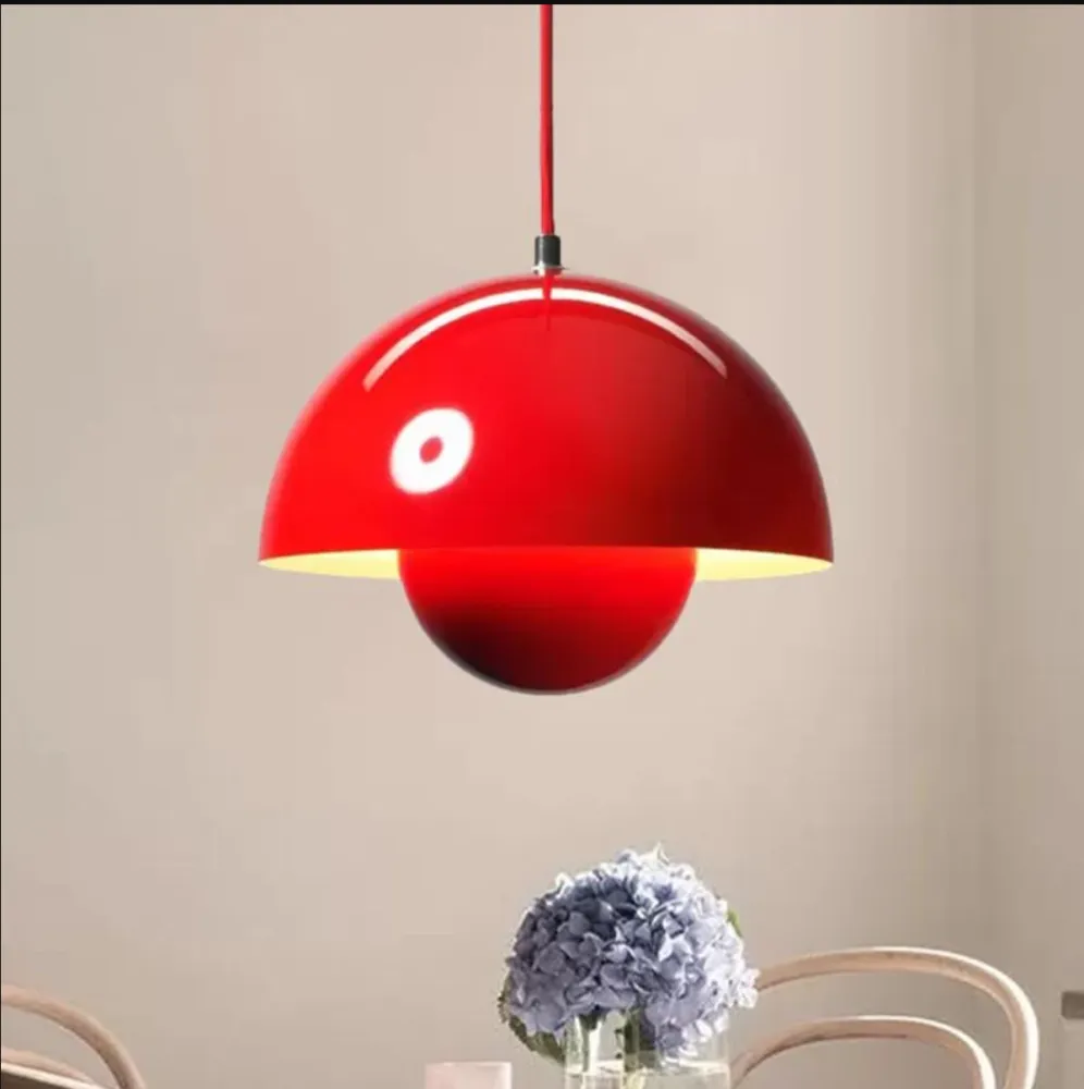 Lámpara coLGante candelabro floral rojo E27 flowerpot - 20W de Potencia