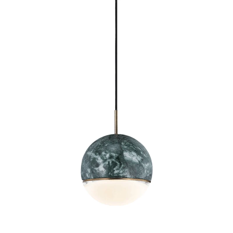 Lámpara colgante de cúpula Simplicity, lámpara colgante de mármol de una sola bombilla para comedor (Kit para Hierbas) Cafe