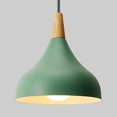 Lámpara colgante de techo de cebolla de acero para jardín de infantes, lámpara colgante de macarrón de una luz Gris