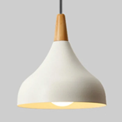 Lámpara colgante de techo de cebolla de acero para jardín de infantes, lámpara colgante de macarrón de una luz Gris