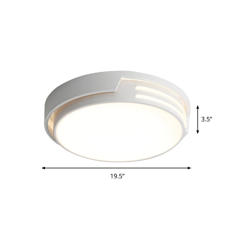Lámpara empotrada blanca LED modernista con montaje empotrado de Acero de tambor en luz blanca/cálida Blanco