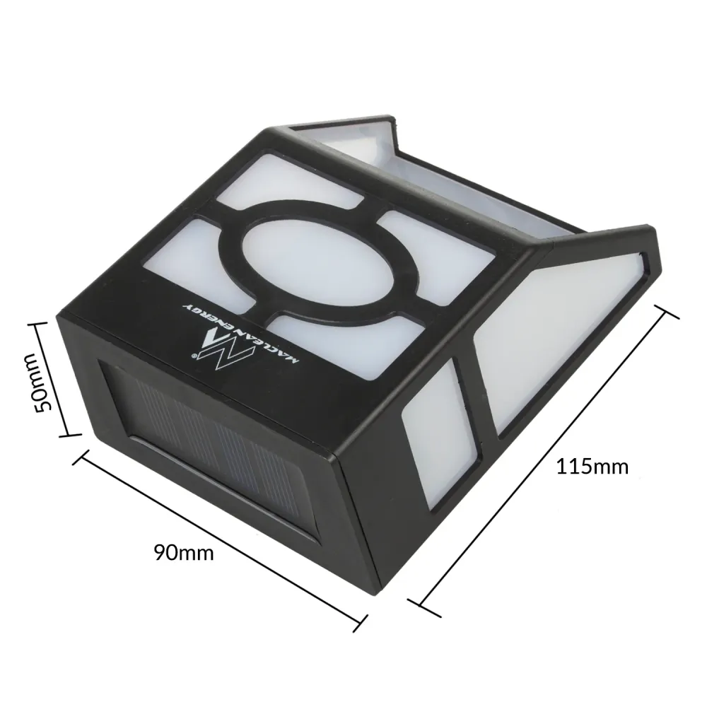 Lámpara solar de jardín de alta calidad con sensor crepuscular integrado 2 piezas Maclean Energy MCE171 Compatible con Enc...