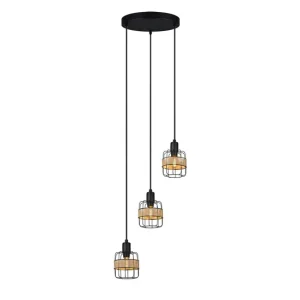 plafon metal color negro serie zenda 25cm