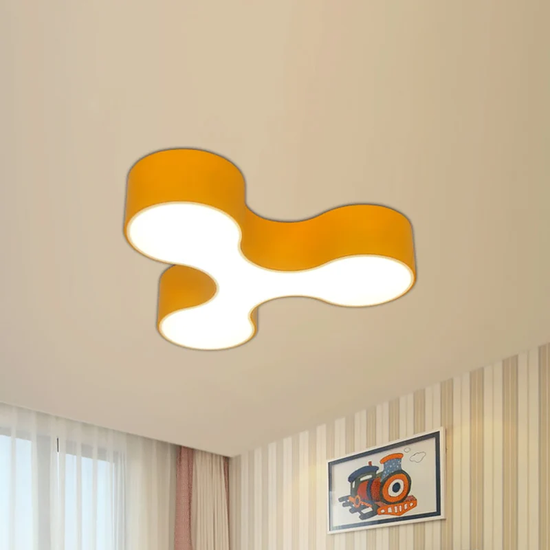 Premium de Jardinerí Lámpara LED empotrada para habitación de guarderí, lámpara de techo blanca/amarilla/azul macarrón con...